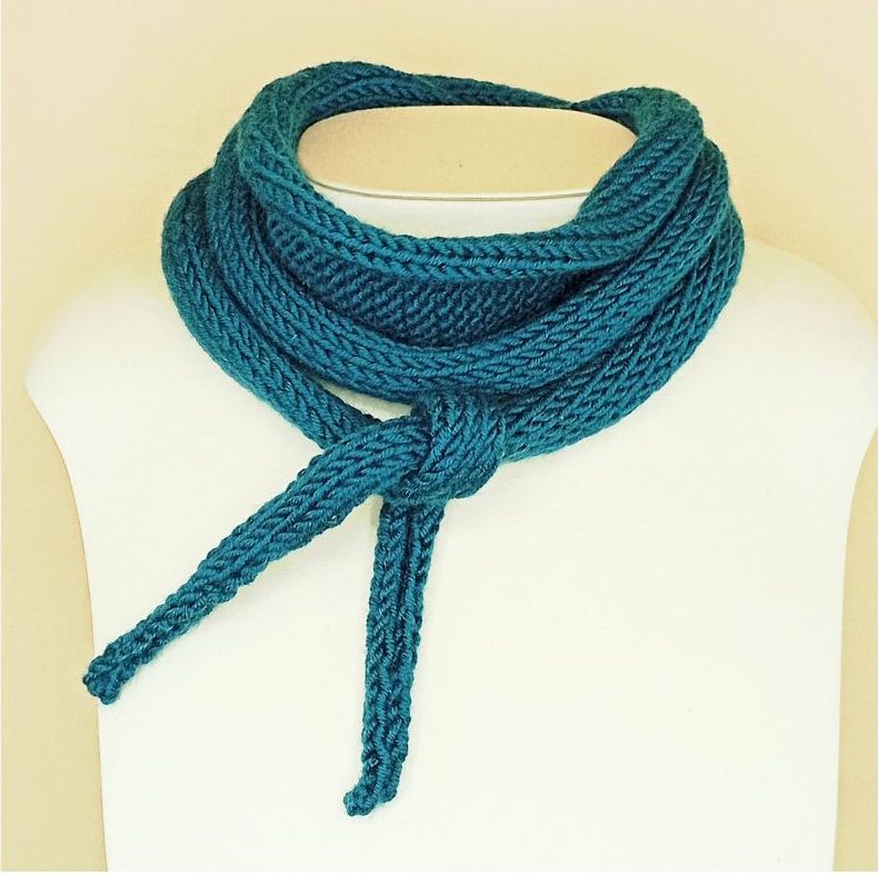 Sophie Scarf bleu canard